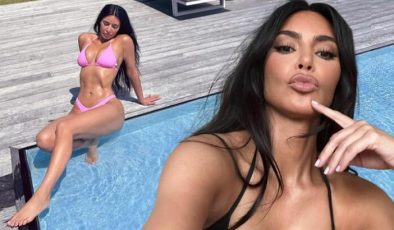 Kim Kardashian bikinili pozlarını paylaştı! ‘Her fotoğrafta tamamen farklı görünüyorsun’