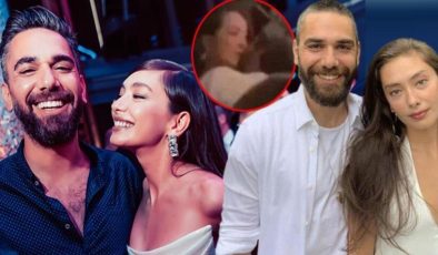 Neslihan Atagül eşi Kadir Doğulu’ya poz verdi!