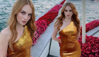 Nilperi Şahinkaya’nın düğün stili: Cumhuriyet altını olarak katıldım