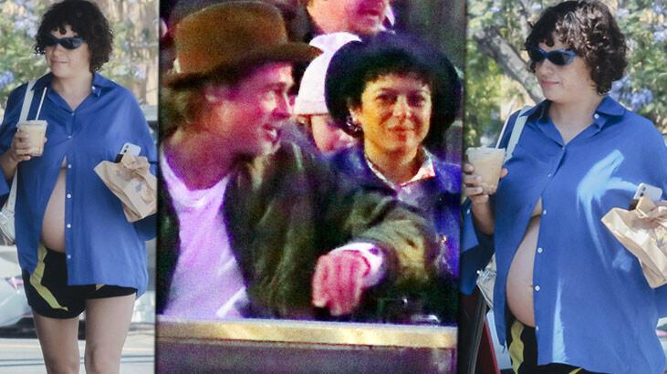 Brad Pitt ile aşk yaşadığı idia edilmişti! Alia Shawkat karnı burnunda görüntülendi