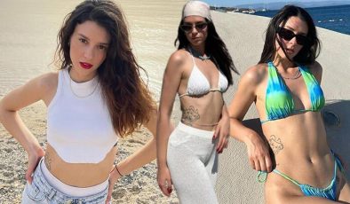 Buçe Buse Kahraman bikinili pozlarıyla mankenlere taş çıkardı