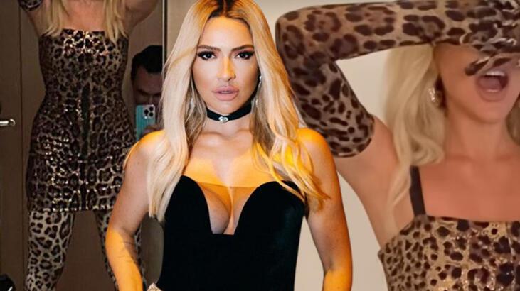 Hadise’nin baştan aşağı leopar tarzı gündem oldu