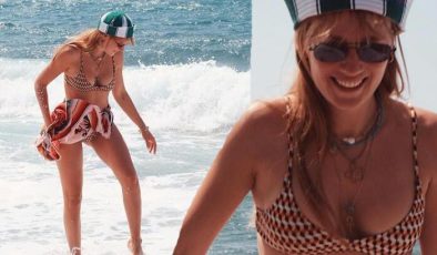 İstanbul’u terk etmişti! Gizem Karaca’dan bikinili poz