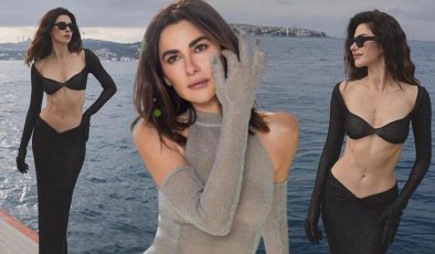 Nesrin Cavadzade iddialı pozlarına başlık attı: Mayoyla yakalandı!