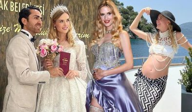 Üçüncü kez anne olmaya hazırlanan Wilma Elles’ten karnı burnunda pozlar