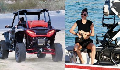 ATV ile eve gitti