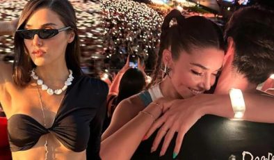 Hande Erçel’den tekne pozları! Bileklik detayı dikkat çekti