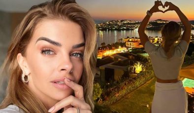 Pelin Karahan, Bodrum’daki evinin manzarasını paylaştı