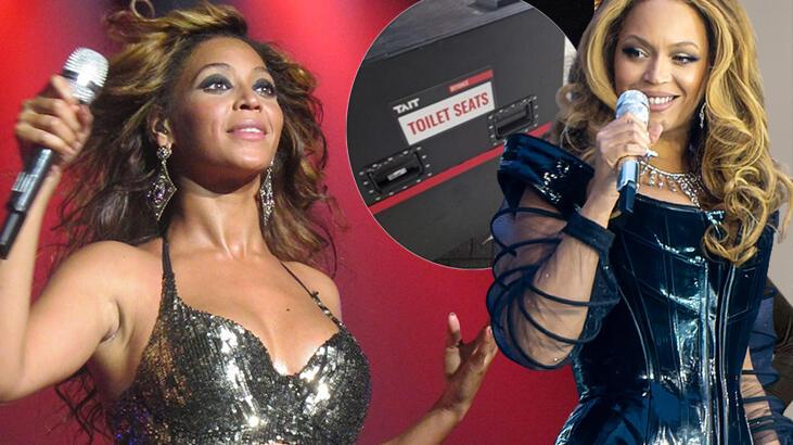 Ünlü şarkıcı Beyonce klozetini yanında taşıyor!