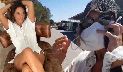 Hülya Avşar, Edremit Devlet Hastanesi’nde! Tanınmamak için maske ve bere taktı