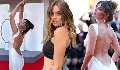 Melis Sezen Venedik Film Festivali’nde! Tarzı sosyal medyayı ikiye böldü