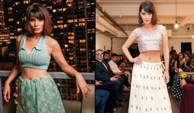 New York’ta podyuma çıktı