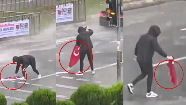 İstanbul Yağmurunda Bayrak Hassasiyeti: Bir Vatandaşın Örnek Alınası Tutumu